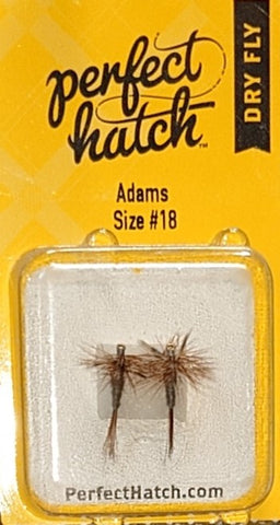 Perfect Hatch Dry Fly Adams Size #18