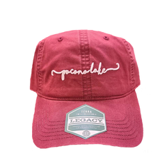 Legacy Pocono Lake Adjustable Baseball Cap - Red