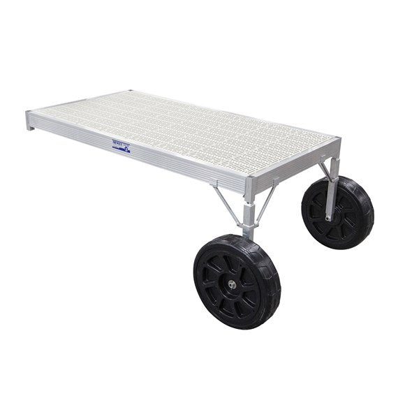 Hewitt Classic Dock 8' ThruFlow 2 - 1/2' Adjustable Legs White DCATFA82