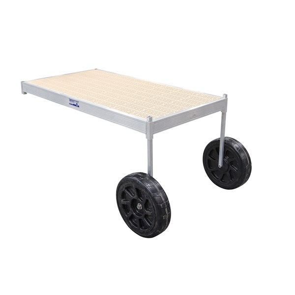 Hewitt Classic Dock 8' ThruFlow 3' Wheel Beige DCATFBW83
