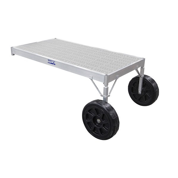 Hewitt Classic Dock 8' ThruFlow 4 - 1/2' Adjustable Legs Gray DCATFGA84