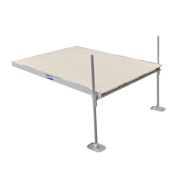 Hewitt Sectional Dock 6'x8' - 5' Pipe Aluminum-Beige - DS6ALUMB5