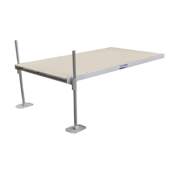 Hewitt Sectional Dock 4'x10' - 5' Pipe Aluminum-Beige - DSALUMB-105