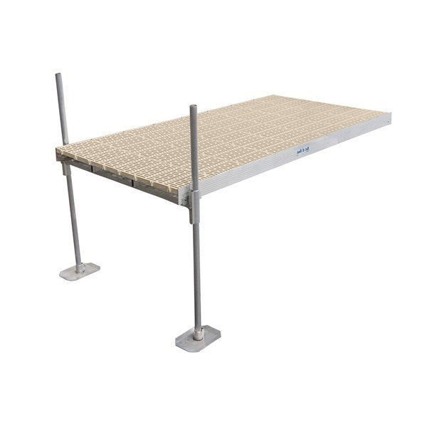Hewitt Sectional Dock 4'x10' - 8' Pipe ThruFlow-Beige - DSTFLOWB-108