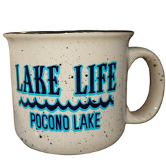 Coffee Mug | Lake Life Souvenir Pocono Lake [WHITE]