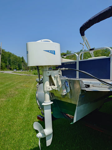 [PRE-OWNED] 2013 Misty Harbor 2285 RL Saltwater Series 22ft Pontoon Boat – Electric-Powered with Trailer Included