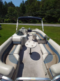 [PRE-OWNED] 2013 Misty Harbor 2285 RL Saltwater Series 22ft Pontoon Boat – Electric-Powered with Trailer Included