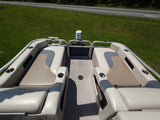 [PRE-OWNED] 2013 Misty Harbor 2285 RL Saltwater Series 22ft Pontoon Boat – Electric-Powered with Trailer Included
