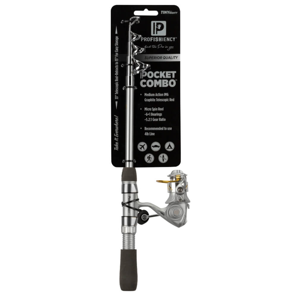 best 2019 medium action spinning combo ProFISHiency Tiny but Mighty Spinning Pocket Combo