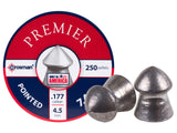 Crosman Premier Pointed Pellets Air Gun 177 Caliber 7.4 Grain 250/Pack P177