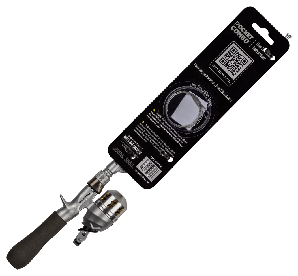 casting rod pocket fishing pole ProFISHiency Tiny Telescopic Spincast Pocket Combo