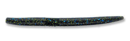 Yamamoto Baits 6" Senko 214 - Smoke With Large Black, Blue And Small Chartreuse YAM-9L-05-214