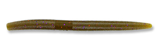 Yamamoto Baits 6" Senko 330 - Green Pumpkin With Purple And Small Copper YAM-9L-05-330