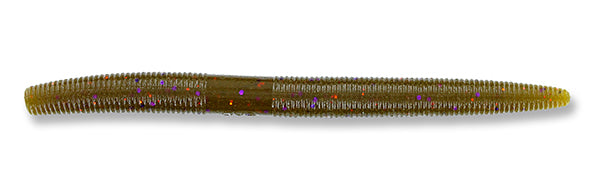 Yamamoto Baits 7" Senko 330 - Green Pumpkin With Purple And Small Copper YAM-9X-05-330