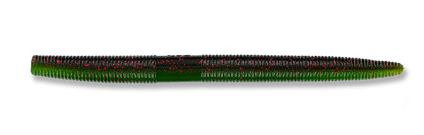Yamamoto Baits 7" Senko 925 - Green Pumpkin With Small Red / 042J Laminate YAM-9X-05-925