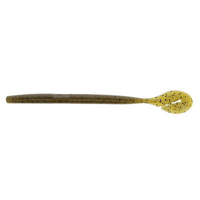 Yamamoto Baits 7" Speed Senko 297 - Green Pumpkin With Large Black  YAM-SPSEN7-297