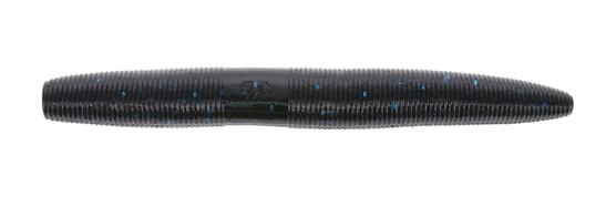 Yamamoto Baits 6" Senko 021 - Black With Large Blue YAM-9L-05-021