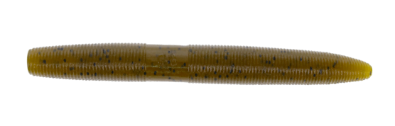 Yamamoto Baits 6" Senko 297 - Green Pumpkin With Large Black Flakes YAM-9L-05-297