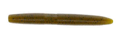 Yamamoto Baits 6" Senko 297 - Green Pumpkin With Large Black Flakes YAM-9L-05-297