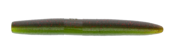Yamamoto Baits 6" Senko 925 - Green Pumpkin With Small Red YAM-9L-05-925