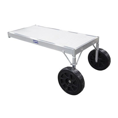 Hewitt Classic Dock 8' Aluminum 2 - 1/2' Adjustable Legs White DCAAA82