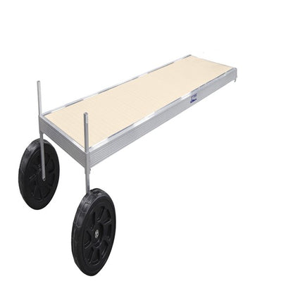 Hewitt Classic Dock 8' Aluminum 5' Wheel Beige DCAABW85