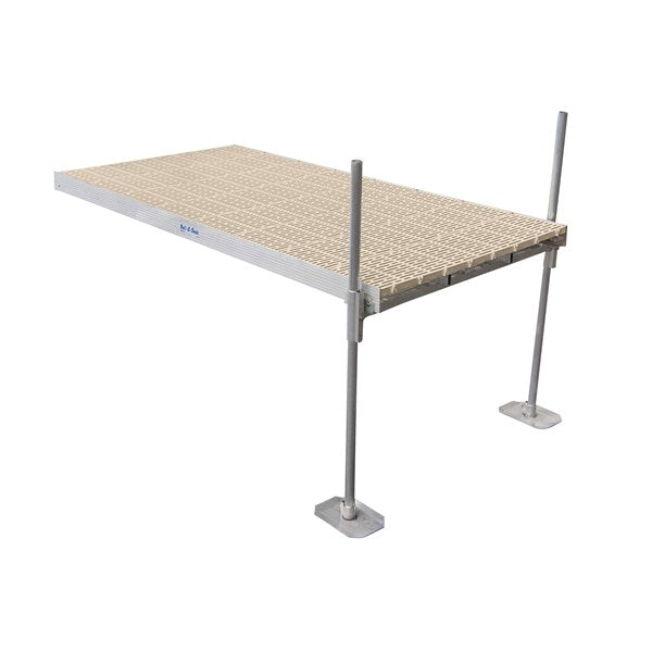 Hewitt Sectional Dock 4'x8' - 8' Pipe ThruFlow-Beige - DSTFLOWB8